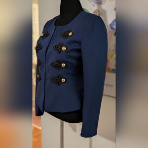 Navy Military-Style Jacket Small